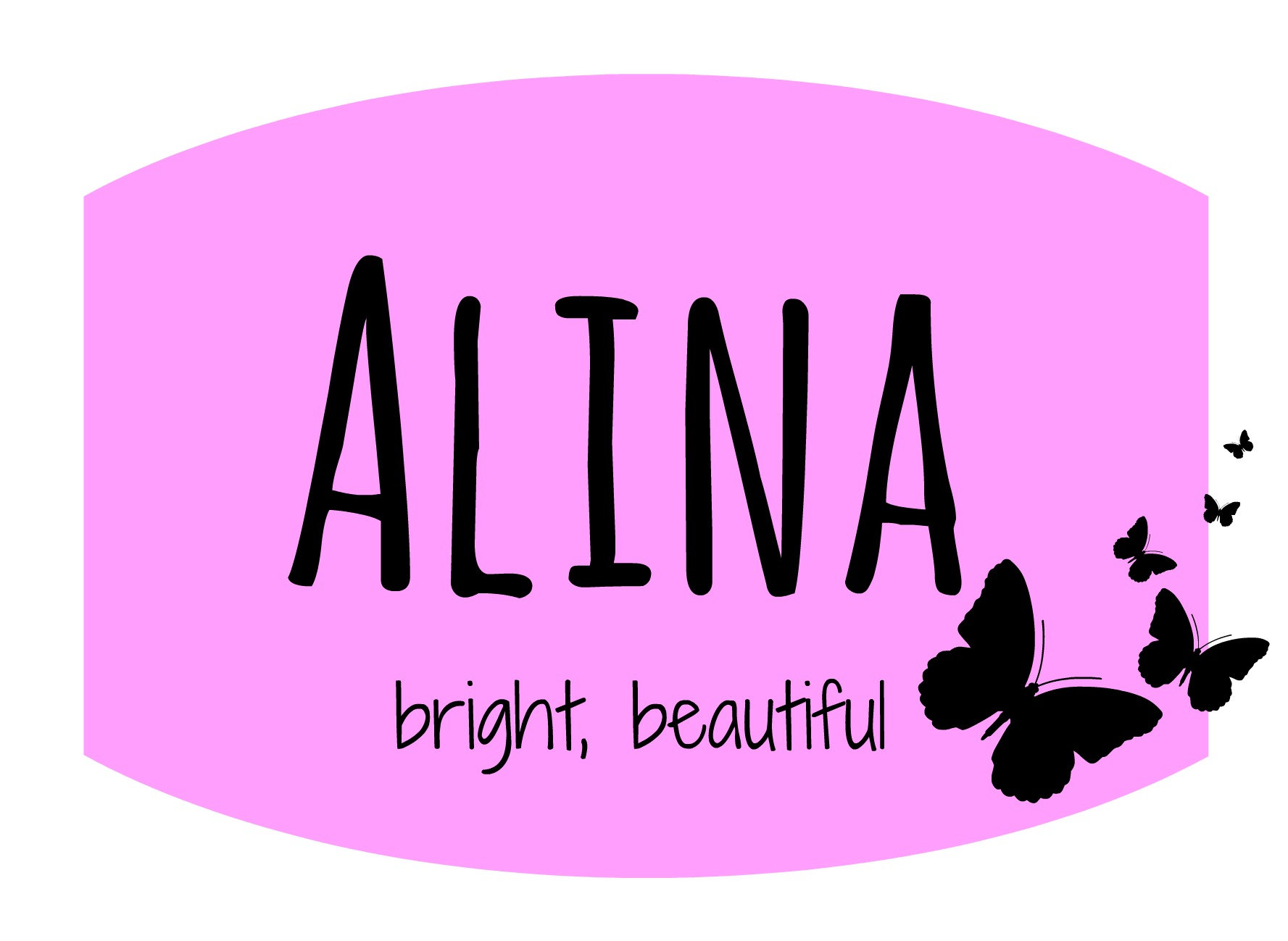 Имя Алина на красивом фоне
